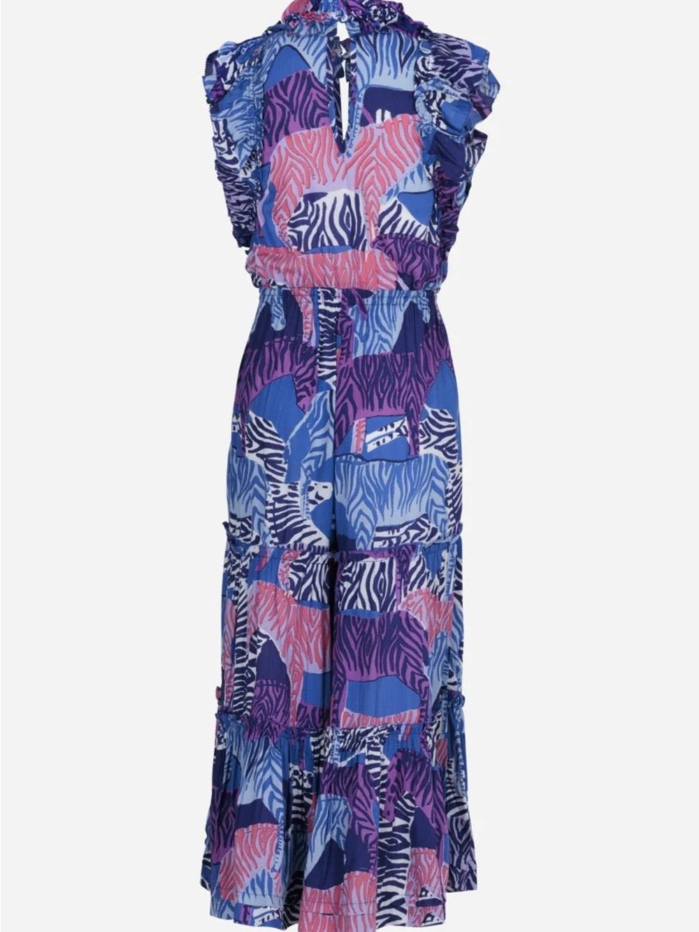 Poupette St. Barth LONG JUMPSUIT BELENE FOR GIRLS - BLUE ASHANTI
